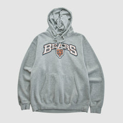 Chicago Bears 2010s Hooded Pullover Sweatshirt - Heather Gray Vintage - Fanatics