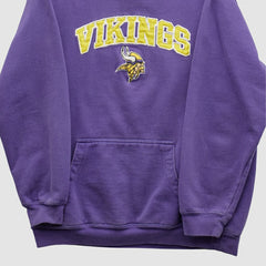 Minnesota Vikings NFL 2000s Hooded Pullover Sweatshirt - Purple Vintage - Fanatics