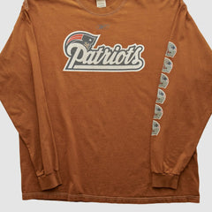 New England Patriots Reebok 2000s Long Sleeve T-shirt - Clay Vintage - Fanatics