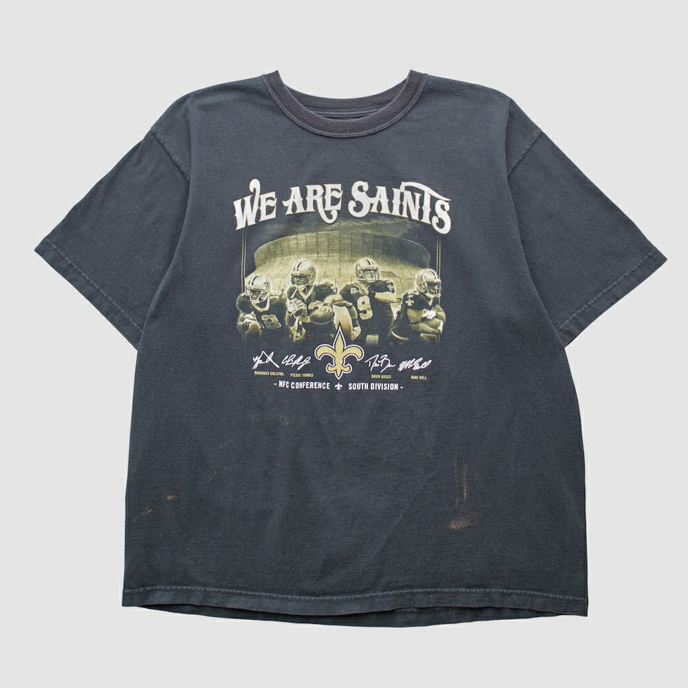 New Orleans Saints Reebok 2000s T-shirt - Black Vintage - Fanatics