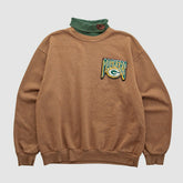 Green Bay Packers Majestic 90s Pullover Sweatshirt - Clay Vintage - Fanatics