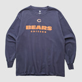 Chicago Bears NFL 2000s Long Sleeve T-shirt - Navy Vintage - Fanatics