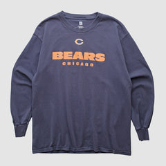 Chicago Bears NFL 2000s Long Sleeve T-shirt - Navy Vintage - Fanatics