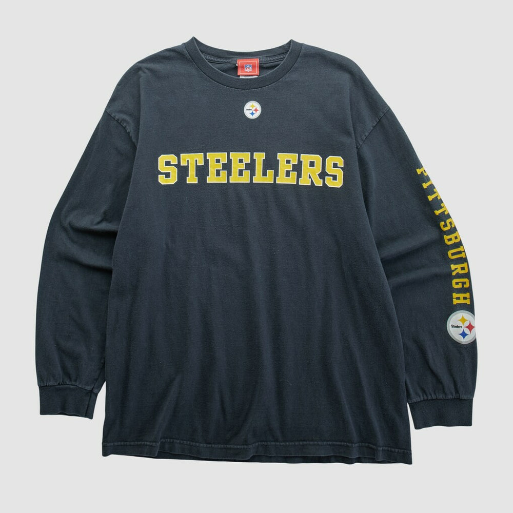Pittsburgh Steelers NFL 2000s Long Sleeve T-shirt - Black Vintage - Fanatics