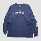 Denver Broncos NFL 2010s Long Sleeve T-shirt - Navy Vintage - Fanatics