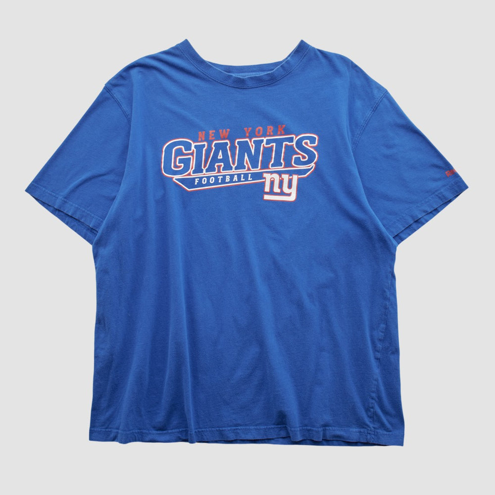 New York Giants Reebok 2000s T-shirt - Blue Vintage - Fanatics