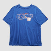 New York Giants Reebok 2000s T-shirt - Blue Vintage - Fanatics