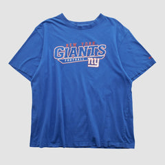 New York Giants Reebok 2000s T-shirt - Blue Vintage - Fanatics