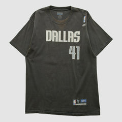 Vintage Dallas Mavericks Reebok 2000s T-shirt Black