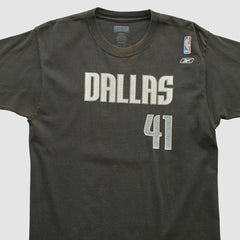 Vintage Dallas Mavericks Reebok 2000s T-shirt Black