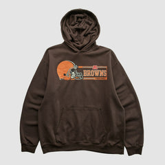 Cleveland Browns NFL 2000s Hooded Pullover Sweatshirt - Brown Vintage - Fanatics