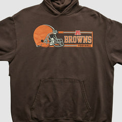 Cleveland Browns NFL 2000s Hooded Pullover Sweatshirt - Brown Vintage - Fanatics