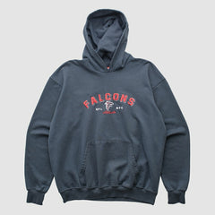Atlanta Falcons NFL 2000s Hooded Pullover Sweatshirt - Black Vintage - Fanatics