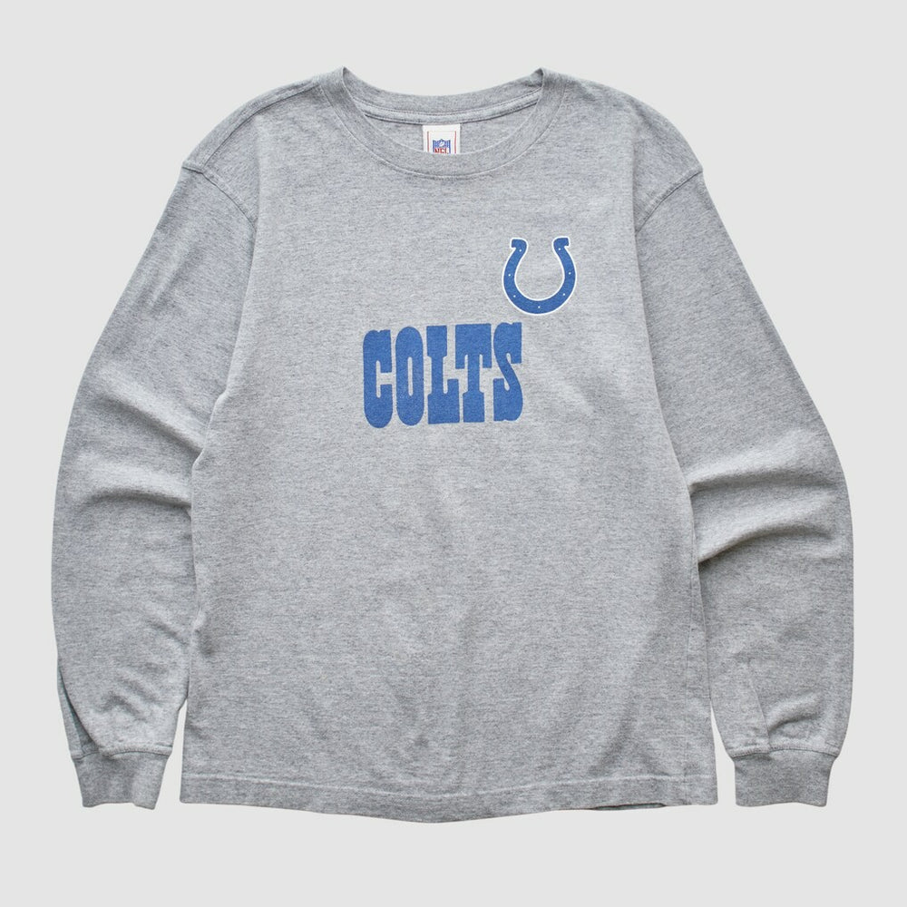 Indianapolis Colts NFL 2000s Long Sleeve T-shirt - Heather Gray Vintage - Fanatics