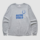 Indianapolis Colts NFL 2000s Long Sleeve T-shirt - Heather Gray Vintage - Fanatics