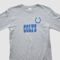 Indianapolis Colts NFL 2000s Long Sleeve T-shirt - Heather Gray Vintage - Fanatics