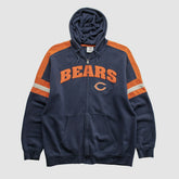 Chicago Bears NFL 2010s Hooded Full Zip Sweatshirt - Navy Vintage - Fanatics