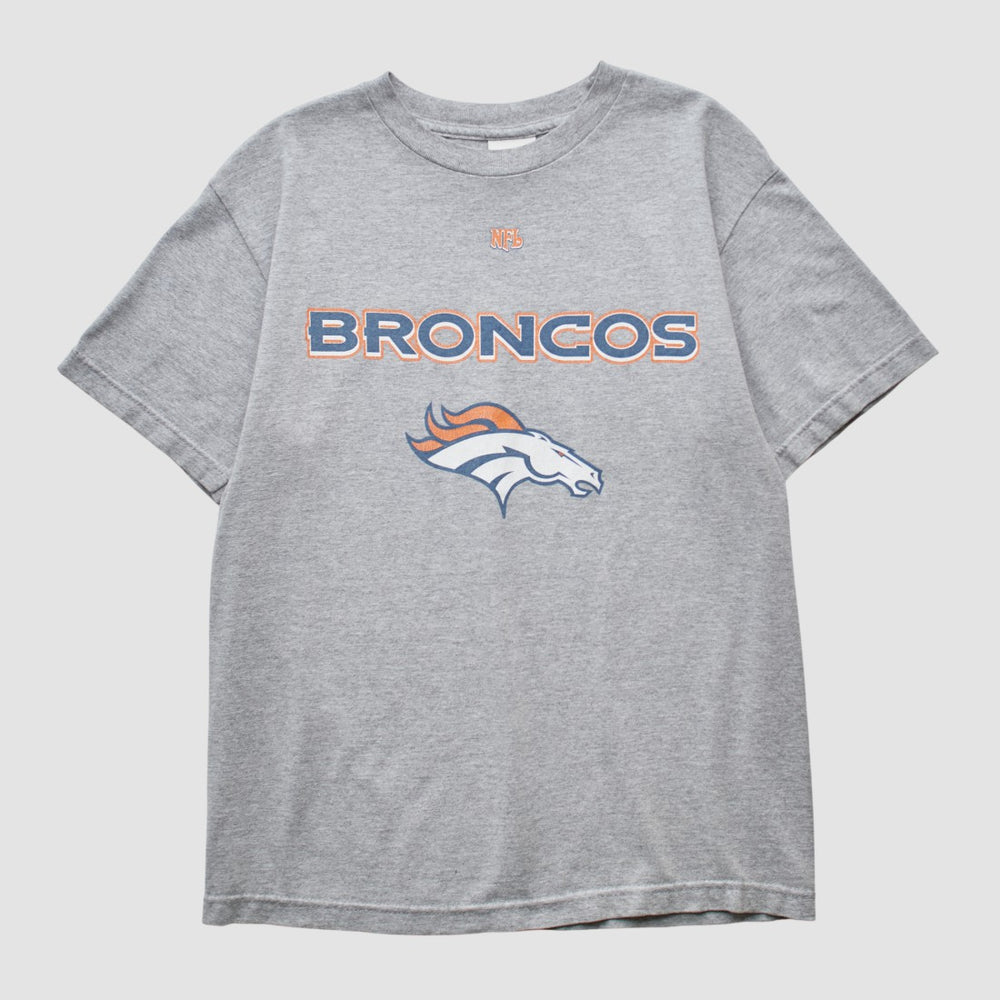Denver Broncos NFL 2000s T-shirt - Heather Gray Vintage - Fanatics