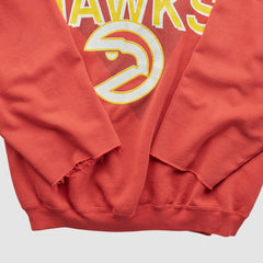 Vintage Atlanta Hawks Hanes 90s Pullover Sweatshirt Red