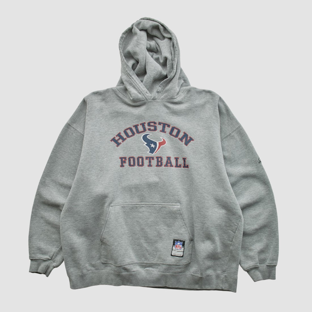 Houston Texans NFL 2000s Hooded Pullover Sweatshirt - Heather Gray Vintage - Fanatics