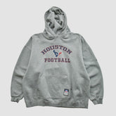 Houston Texans NFL 2000s Hooded Pullover Sweatshirt - Heather Gray Vintage - Fanatics