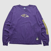 Baltimore Ravens Reebok 2000s Long Sleeve T-shirt - Purple Vintage - Fanatics