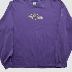 Baltimore Ravens Reebok 2000s Long Sleeve T-shirt - Purple Vintage - Fanatics