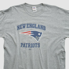 New England Patriots NFL 2000s Long Sleeve T-shirt - Heather Gray Vintage - Fanatics