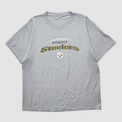Pittsburgh Steelers 2000s T-shirt - Heather Gray Vintage - Fanatics