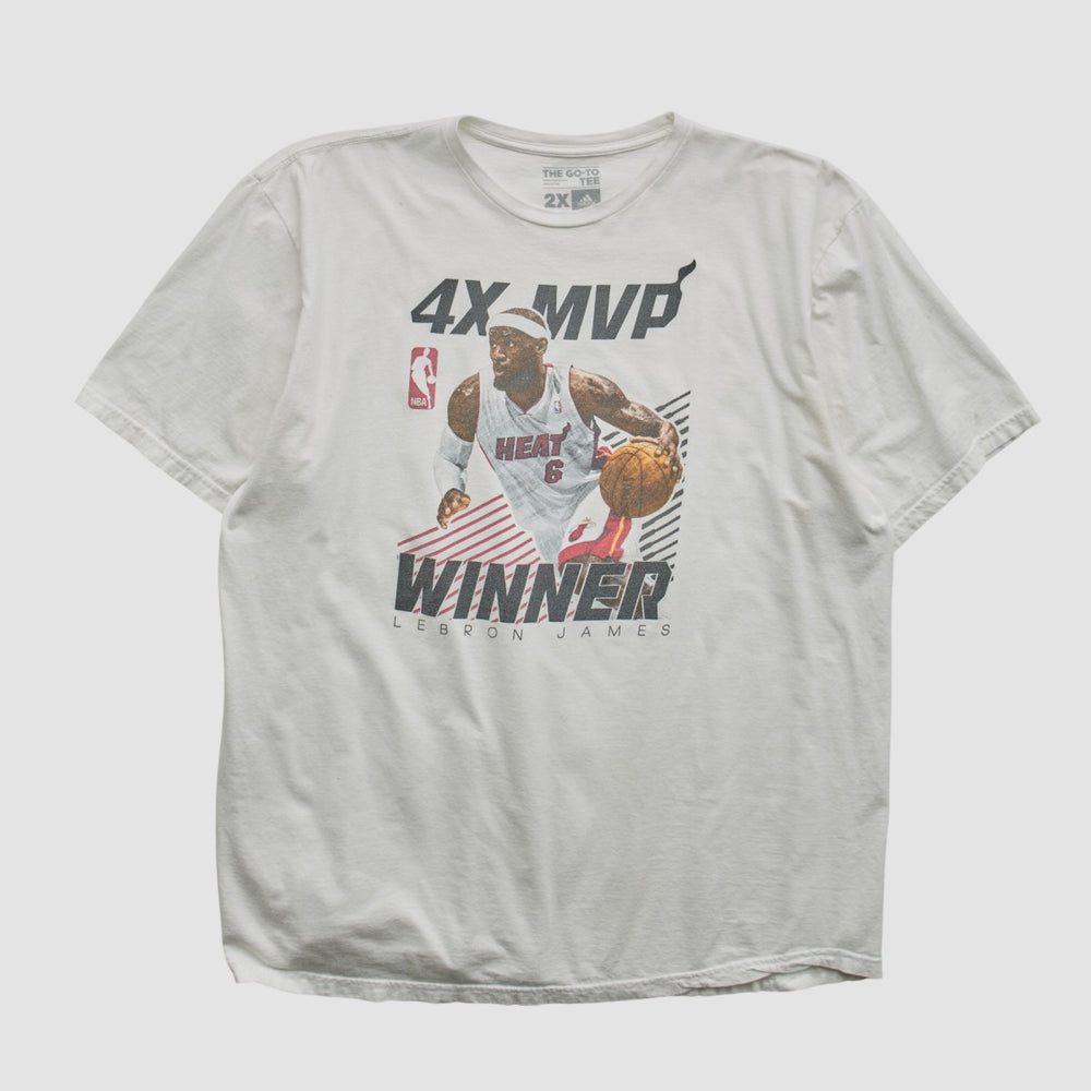 Adidas Lebron James 2010s T-shirt White Vintage
