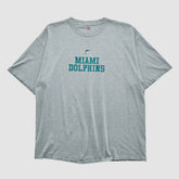 Miami Dolphins NFL 2000s T-shirt - Heather Gray Vintage - Fanatics