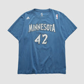 Adidas Minnesota Timberwolves 2010s T-shirt Blue Vintage