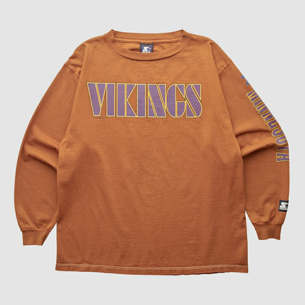 Minnesota Vikings Starter 90s Long Sleeve T-shirt - Clay Vintage - Fanatics