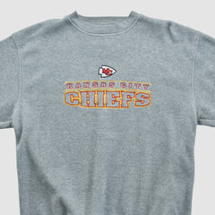 Kansas City Chiefs Active 2000s Pullover Sweatshirt - Gray Vintage - Fanatics