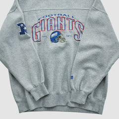 New York Giants Lee Apparel 90s Pullover Sweatshirt - Gray Vintage - Fanatics
