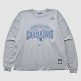 New England Patriots Reebok 2003 Long Sleeve T-shirt - Heather Gray Vintage - Fanatics