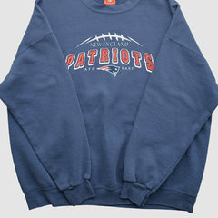 New England Patriots NFL 2000s Pullover Sweatshirt - Navy Vintage - Fanatics