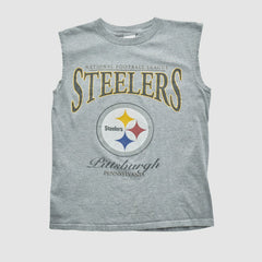 Pittsburgh Steelers 2000s Tank - Heather Gray Vintage - Fanatics