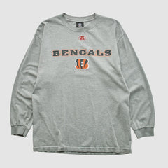 Cincinnati Bengals NFL 2010s Long Sleeve T-shirt - Heather Gray Vintage - Fanatics
