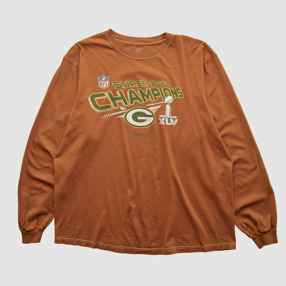 Super Bowl Champions XLV Reebok 2011 Long Sleeve T-shirt - Clay Vintage - Fanatics