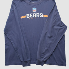 Chicago Bears Reebok 2000s Long Sleeve T-shirt - Navy Vintage - Fanatics