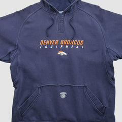 Denver Broncos Reebok 2000s Hooded Pullover Sweatshirt - Navy Vintage - Fanatics