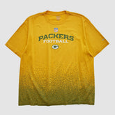 Green Bay Packers Reebok 2000s T-shirt - Yellow Vintage - Fanatics
