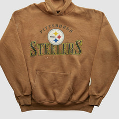 Pittsburgh Steelers Lee Sport 2000s Hooded Pullover Sweatshirt - Clay Vintage - Fanatics