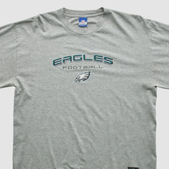 Philadelphia Eagles Reebok 2000s Long Sleeve T-shirt - Heather Gray Vintage - Fanatics