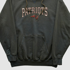 New England Patriots NFL 2000s Hooded Pullover Sweatshirt - Black Vintage - Fanatics
