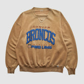 Denver Broncos 90s Pullover Sweatshirt - Tan Vintage - Fanatics
