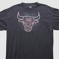 Vintage Chicago Bulls Majestic 2000s T-shirt Black