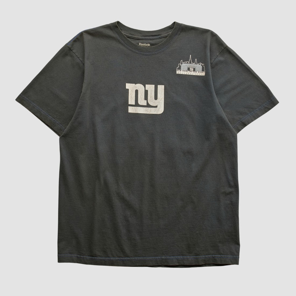New York Giants Reebok 2010 T-shirt - Black Vintage - Fanatics
