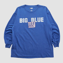 New York Giants NFL 2010s Long Sleeve T-shirt - Blue Vintage - Fanatics